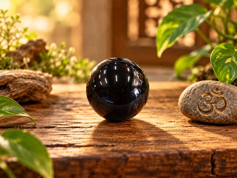 Esfera Obsidiana 4 cm aprox